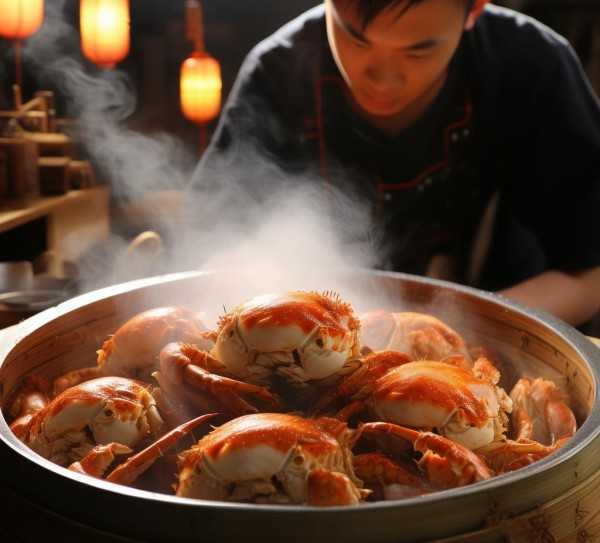 烹饪技巧揭秘，完美蒸煮螃蟹，尽享鲜美蟹肉时光,螃蟹蒸多久，掌握烹饪技巧，尽享美味蟹肉,烹饪技巧,第1张