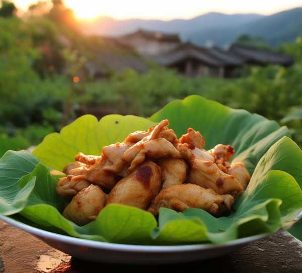 湖南岳麓山荷叶鸡，揭秘岳阳特色美食传奇