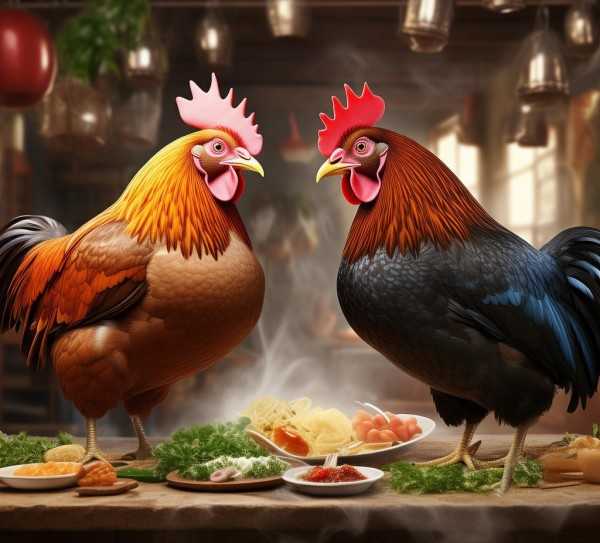 公鸡与母鸡，美食对决，谁更胜一筹？